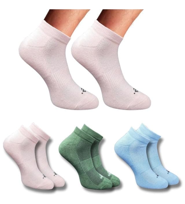 3_Pair Set Unisex Casual Cotton Printed Low Cut Socks (Multicolor)
