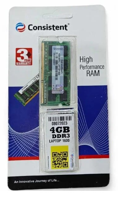 Consistent 4GB DDR3 1600 Laptop Ram