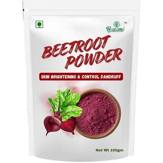 HASUMI Natural Beetroot Powder for Face, Skin  Hair  100 Pure  High Natural Antioxidants  Boost Energy  Face Pack for Glowing  Shining Skin  Additive Free  100g