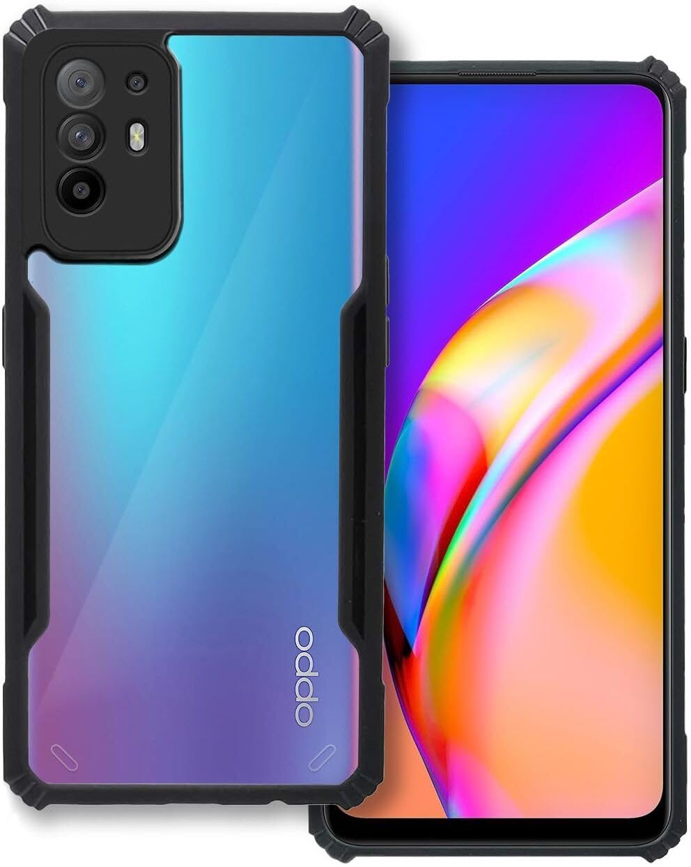 PLUGTECH Slim Shockproof Case | Matte Black Soft | Drop Protection | Precise Cutouts | Premium Mobile Cover for Oppo F19 Pro Plus