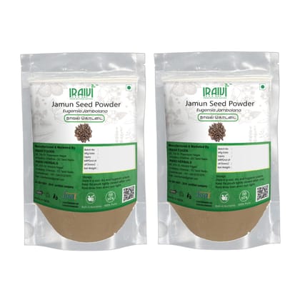 IRAIVI Premium Jamun Seed Powder-200g | Naaval Kottai | Nerale Beeja | Diabetes Care | Supports Blood Sugar Balance & Metabolic Health | 100% Pure Jambul Kernel Supplement