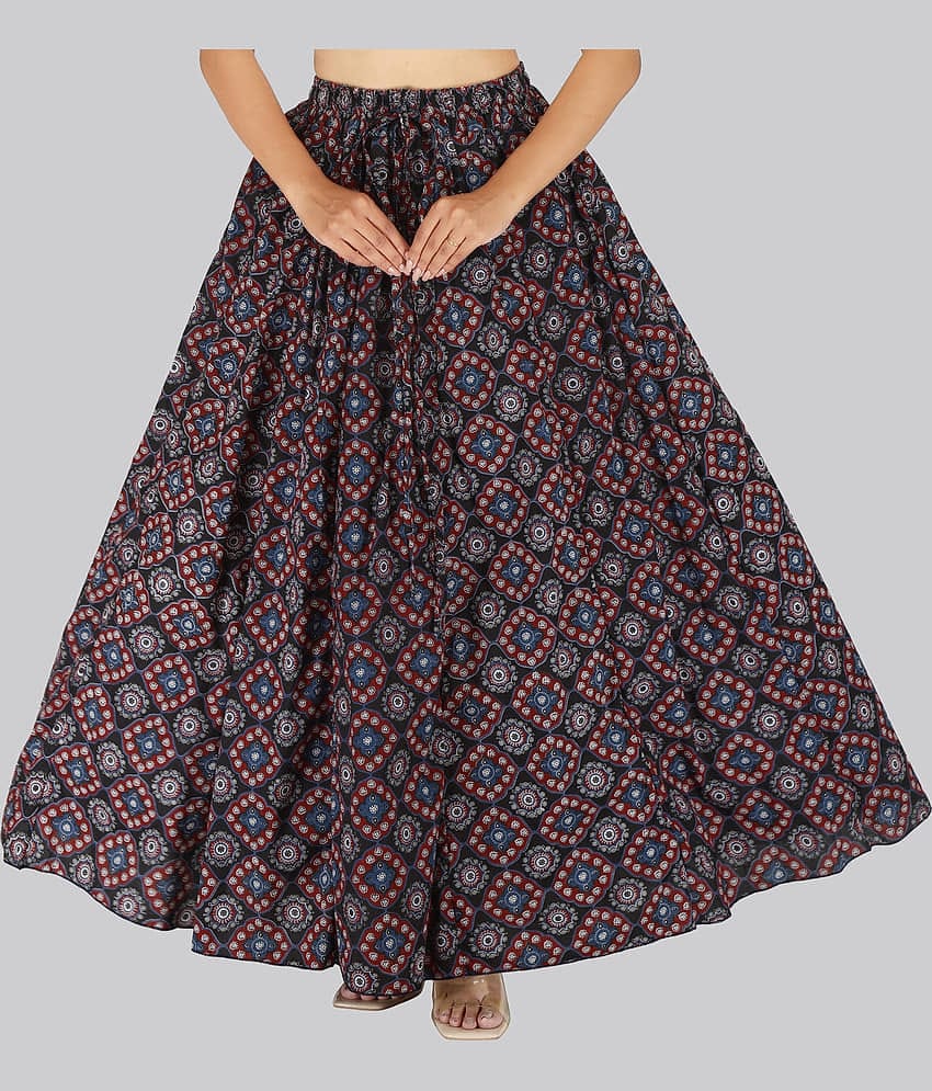 Sttoffa Multicolor Cotton Women's Flared Skirt ( Pack of 1 )