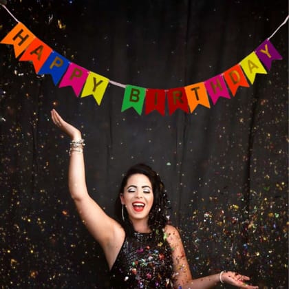 Happy Birthday UV/Neon Multicolor Banner Happy Birthday UV/Neon Multicolor Banner