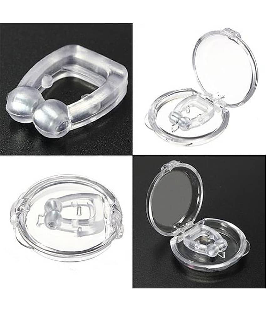 Stop Snore Free Anti Snoring Nose Clips Transparent Sleep Apnea Aid Guard Clip