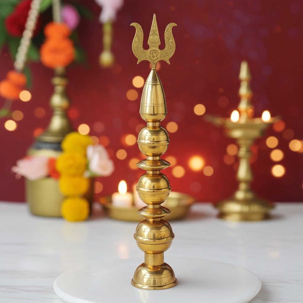 Brass Kalash Trishul (ZMAS325 C)