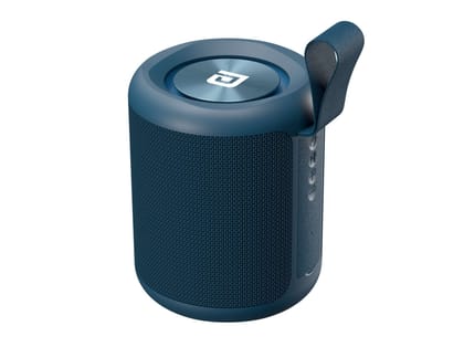 Portronics SoundDrum P 6-7 Hour Playback, In Built Mic, USB Slot, Type C Charging - Blue Portronics SoundDrum P 6-7 Hour Playback, In Built Mic, USB Slot, Type C Charging - Blue