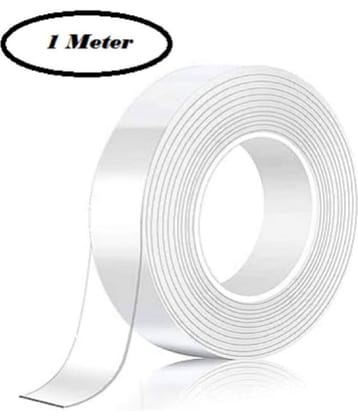 dust n shine - Transparent Double Sided Nano Tape ( Pack of 1 )