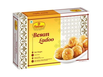 Haldiram's Besan Ladoo Packed Sweets - 250 Gm - Pack of 2 Haldiram's Besan Ladoo Packed Sweets - 250 Gm - Pack of 2