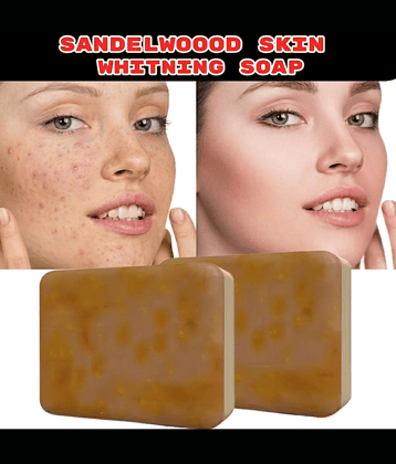 DHS Mart Skin Whitening GHARSOAP Soap for(Sandal Wood Soap) Soap for All Skin Type ( Pack of 2 )
