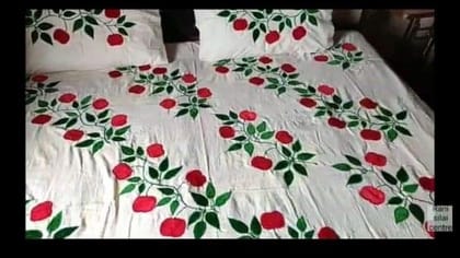Handmade Bedsheet Painting Design
