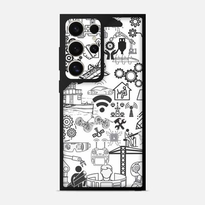 Engineer Abstract Bumper Mobile Cover Engineer Abstract Bumper Mobile Cover