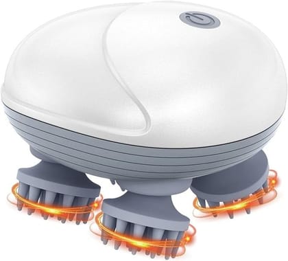 Rechargeable Head, Scalp Full Body Pain Relief Massager, Electric Head Kneading Massager, Handheld Portable Head Scratcher for Hair Growth,Deep Clean & Relaxation, Multicolour Rechargeable Head, Scalp Full Body Pain Relief Massager, Electric Head Kneading Massager, Handheld Portable Head Scratcher for Hair Growth,Deep Clean & Relaxation, Multicolour