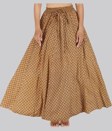Sttoffa Yellow Cotton Women's Flared Skirt ( Pack of 1 )