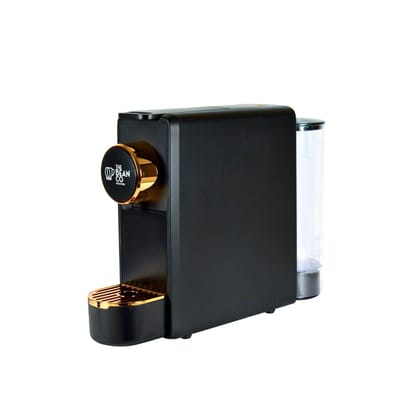 The Bean Co Roasters Coffee Capsule Machine | Espresso Coffee Maker | 19 Bar Pressure | Compatible with Nespresso Pods (Black)