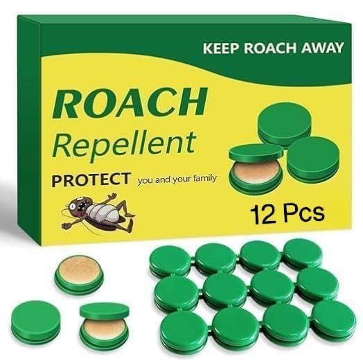 Panchhi Store-12 Pcs Natural Cockroaches Killer for Kitchens, Bathrooms, Cabinets, cockroachs Killer Gel, Roach Repellent for Cockroaches, for Indoor Cockroach Control, Insect Control