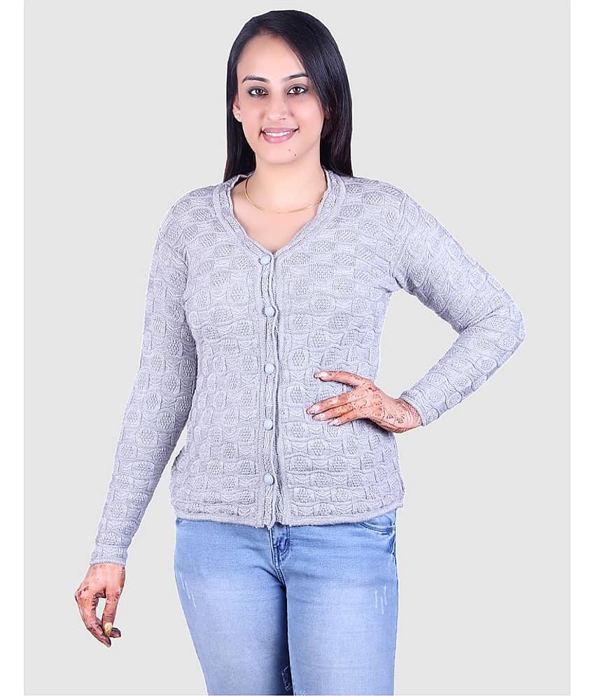 Ogarti Acrylic Grey Pullovers