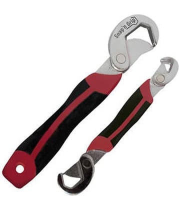 Ezzi Deals Snap N Grip Red Stainless Steel Multipurpose Wrench - Set Of 2