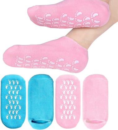 Socks Soft Socks for Repairing Softening Dry Cracked Feet Comfortable-PACK OF 2