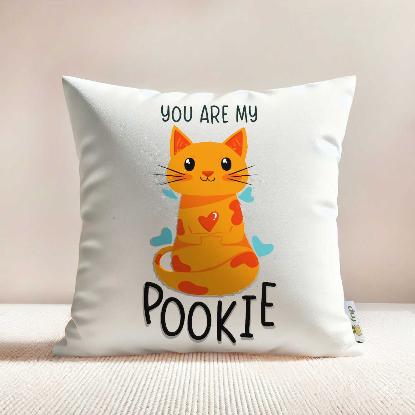 FNP My Pookie Cushion with Custom Text or Image, Perfect for Gifts or Home Decor