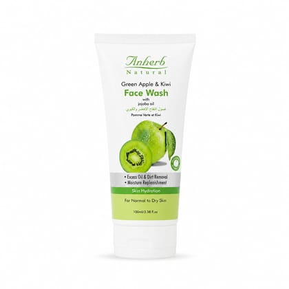 Anherb Natural Green Apple & Kiwi Face Wash - 100ml