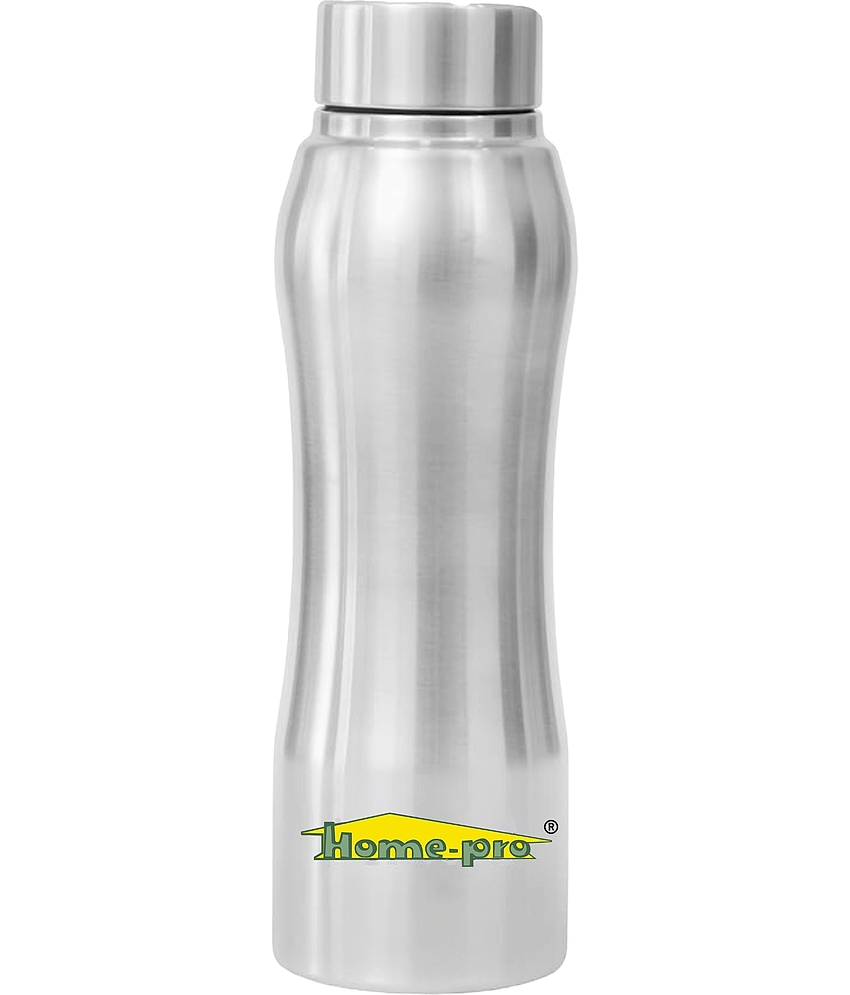 HomePro - Silver Water Bottle 1000 mL ( Set of 1 )