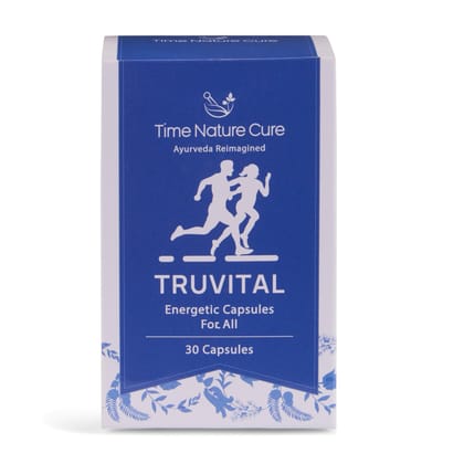 Time Nature Cure Truvital | Ayurvedic Energetic Capsules for All | Shilajit, Ashwagandha, Shatavari, Amla & Kauch Beej | Boosts Energy, Immunity & Stamina | 30 Capsules Time Nature Cure Truvital | Ayurvedic Energetic Capsules for All | Shilajit, Ashwagandha, Shatavari, Amla & Kauch Beej | Boosts Energy, Immunity & Stamina | 30 Capsules