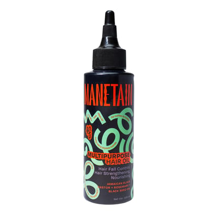 Manetain Multipurpose Hair Oil with Castor & Black Seed Oil - 100 ml