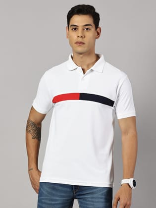 Dry-fit White Striped Polo Dry-fit White Striped Polo
