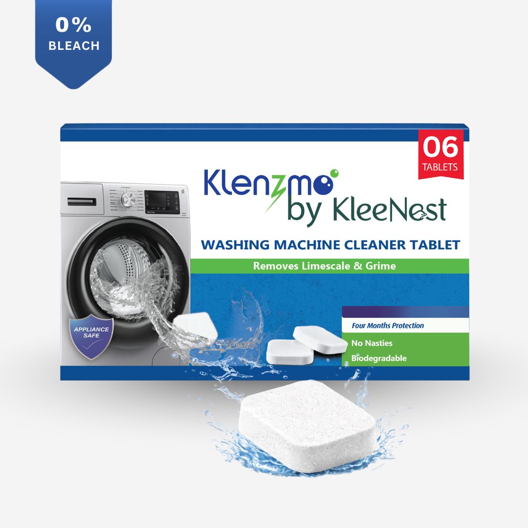 Washing Machine Cleaner Descale Tablet - 20g x 6 (120g) | Descaler for Top & Front Load Machines | Drum & Tub Cleaner for Effective Limescale Removal