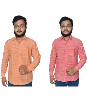 DESHBANDHU DBK - Multi Cotton Blend Regular Fit Men's Formal Shirt ( Pack of 2 )