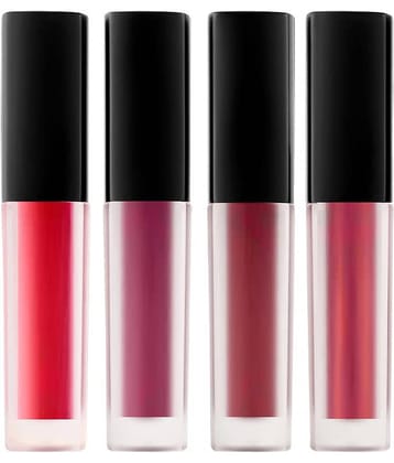 Lenon Mini Liquid Lipstick Red Pack of 4 12 mL