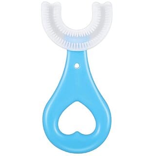 U Shaped Kids Toothbrush for Kids 3-5 Years Children U Shape Toothbrush Baby Brush Teeth Cleaner Silicone Tooth Brush Head 360 Degree Cleansing Infant Toothbrush (MULTICOLOR) (1 Pcs)