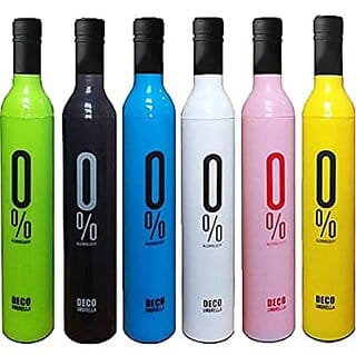 Gaze Me Wine Bottle |  for Rain Portable Umbrella for Travel | Waterproof ,Windproof  | Protection from Sun