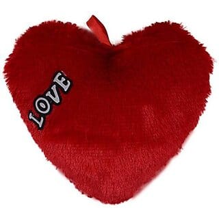 (Pack of 1) Valentine Red Teddy Bear Heart Cushion Pillow | Romantic Gift