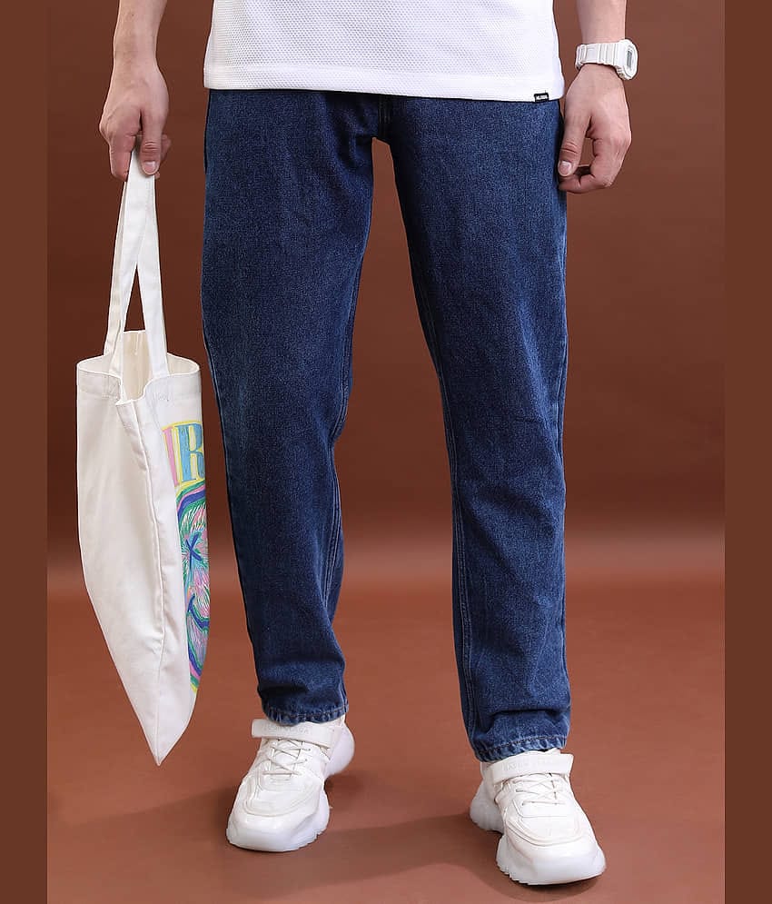 Highlander Straight Solid Men's Jeans - Blue ( Pack of 1 )