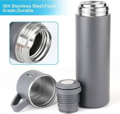 Premium 304 Stainless Steel Vacuum Flask with Integrated Cup - Hot & Cold Thermos Bottle Premium 304 Stainless Steel Vacuum Flask with Integrated Cup - Hot & Cold Thermos Bottle