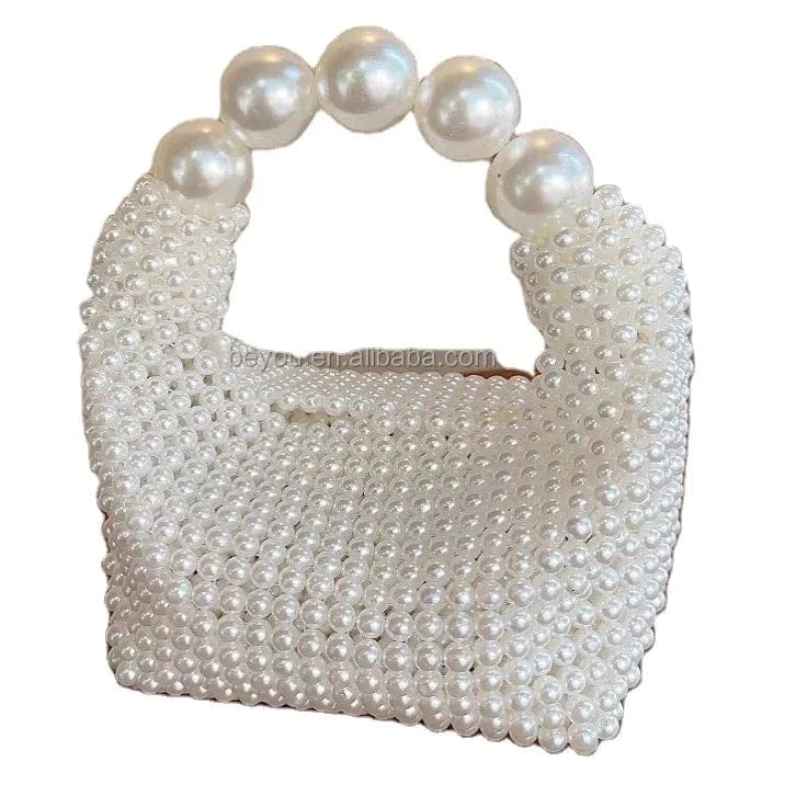 Unique Design Pearl Bag Socialite Handwoven Hollow Beaded Handbag Exquisite Luxurious Comfortable Banquet Women's Wedding Bag