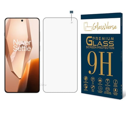 GlassVerse 9H Tempered Glass For Oneplus 13R (PACK OF 1) with Free Installation Kit Full screen Coverage - 6.78 inch GlassVerse 9H Tempered Glass For Oneplus 13R (PACK OF 1) with Free Installation Kit Full screen Coverage - 6.78 inch - Transparent / True