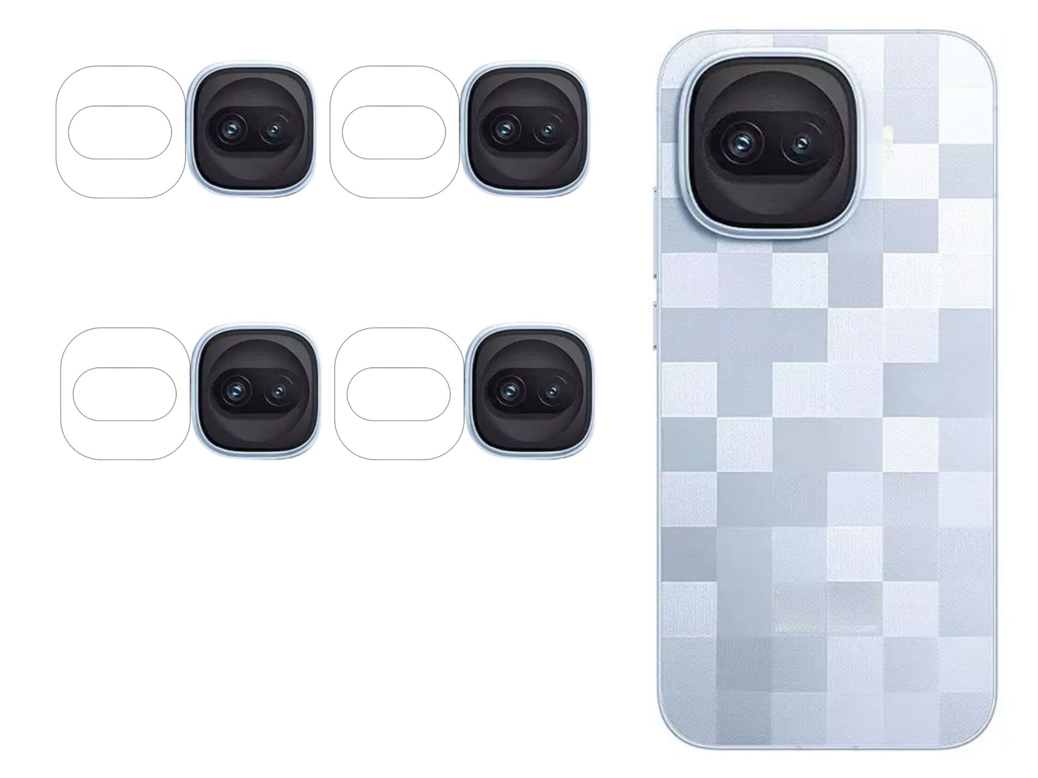 ISAAK Back Camera Lens Protector compatible for iQOO 15R (Pack of 4)