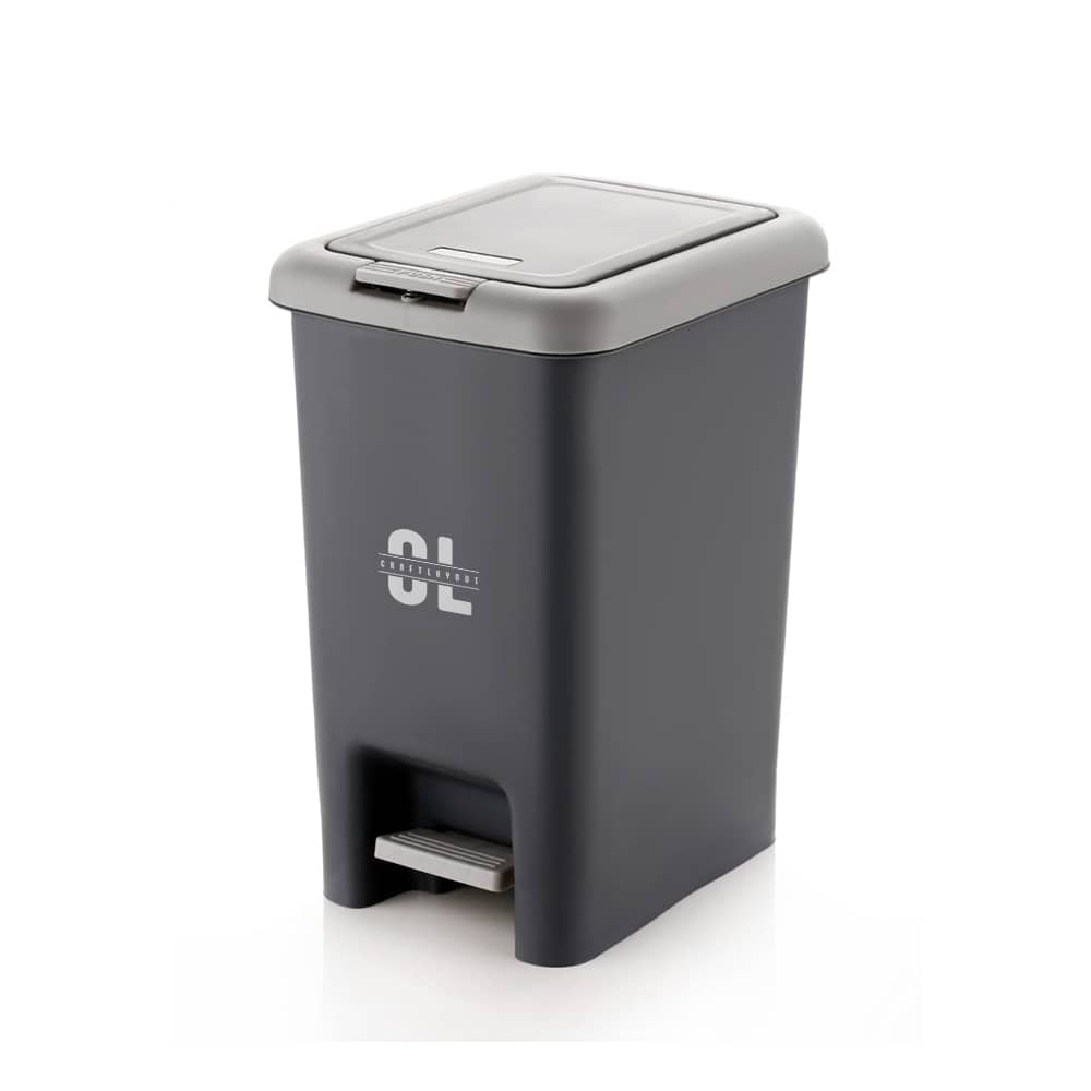 Craftlayout 6 Liters Trash  Push Dustbin with Lid