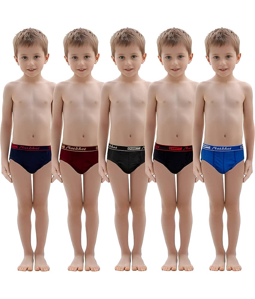 kaseera Pack of 5 Boys Cotton Briefs ( Multicolor )