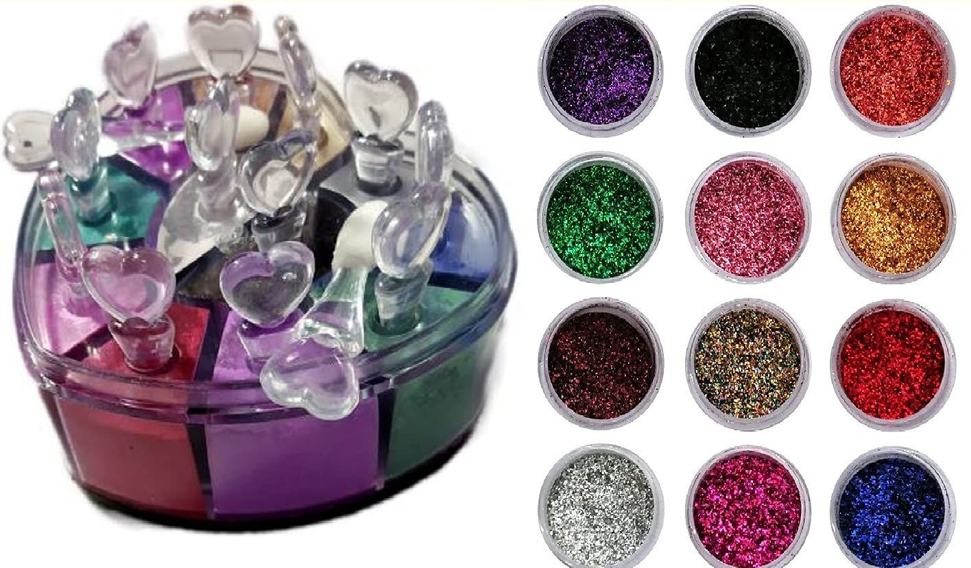 Elecsera Multicolor Shining Eye shadow Shimmer/Glitter Powder 24 Pcs (Multicolor)