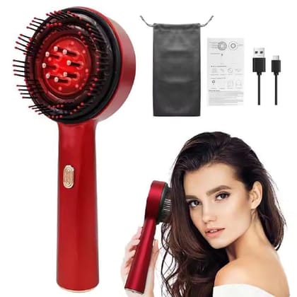 Flixx Premium Head Scalp Electric Massager Comb | Scalp Massaging Brush with 3 In 1 Hair Oil Applicator | IPX7 Water Resistant,Portable Deep Massager For Hair & Head Relaxation at Home | Shiatsu Massage for Hair Growth/Stress Relax (Multicolor) Flixx Pre