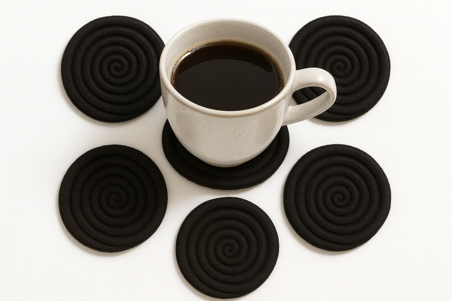 Tiger Grass Back Tea Coaster – Eco-Friendly & Stylish (Pack of 6)