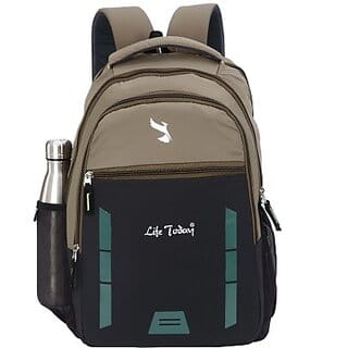 Life Today Large 35L Backpack Bags For Men, College Backpack, School Bag (Black)
