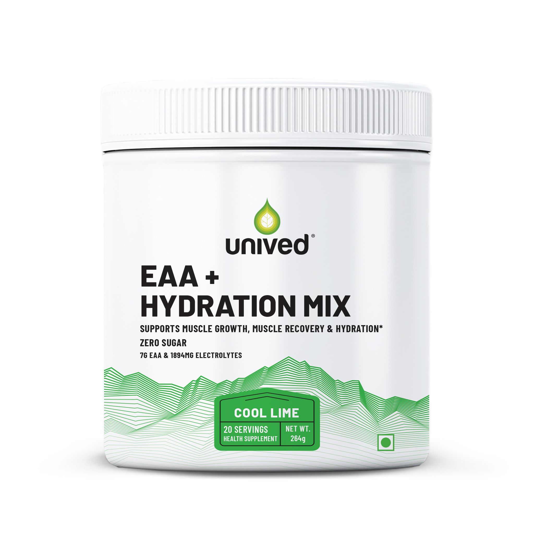 Unived Recovery and Hydration Drink for Cramps and Stamina Cool Lime