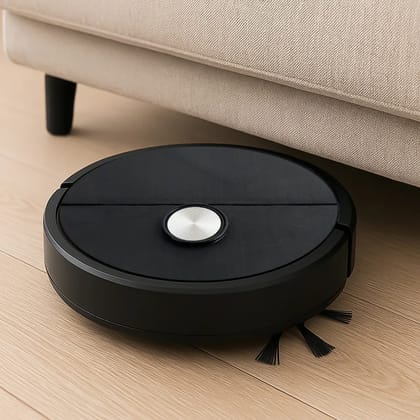 Automatic Robot Vacuum Cleaner for Home, Smart Floor Sweeping Robot, Dust Cleaning Robot for Tiles, Wood & Marble Floors (1 Pc | Battery Not Included)