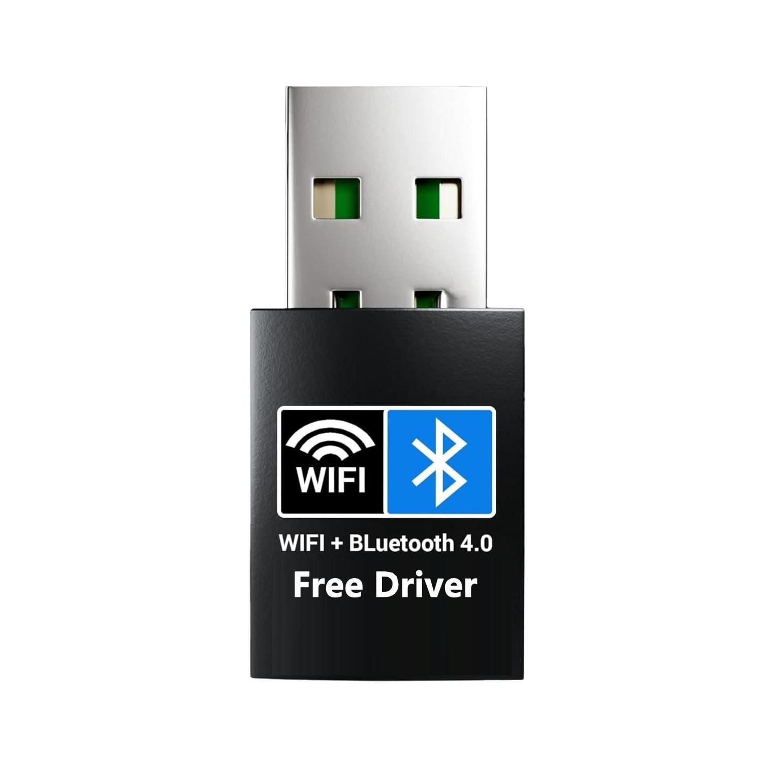 Usb Wifi Dongle 4 AC150 Mbps Adaptor Bluetooth 4.0 Dongle (Wifi+Bluetooth)