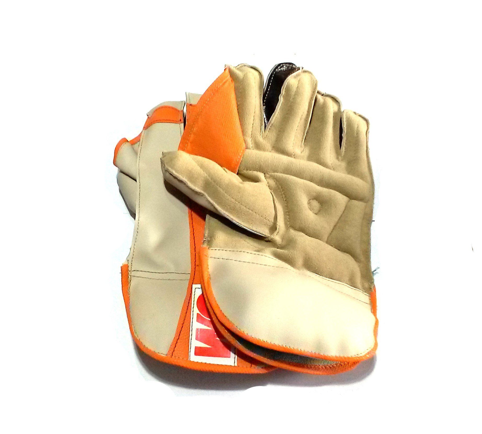 Nawani Wicket Keeping Gloves. Leather Gloves for Cricket, Color As per Availability,