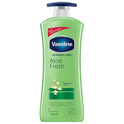 Vaseline Intensive Care Aloe Fresh Body Lotion - For Healthy Soft Skin, + Vaseline Jelly, Instantly Absorbs 5 Layers Deep, 400 Ml Vaseline Intensive Care Aloe Fresh Body Lotion - For Healthy Soft Skin, + Vaseline Jelly, Instantly Absorbs 5 Layers Deep, 400 Ml